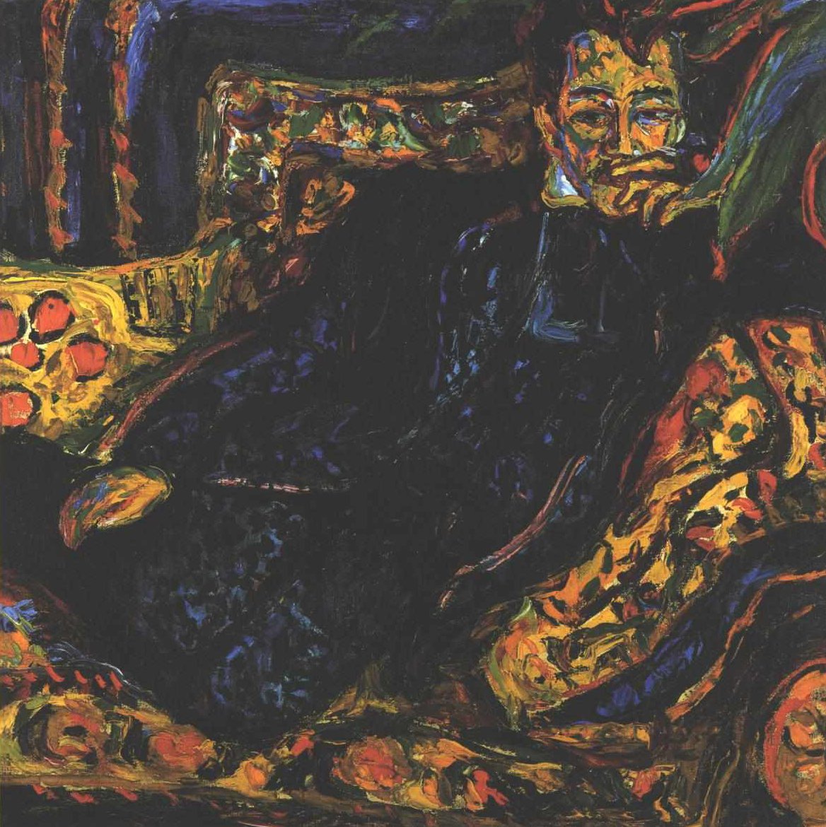Portræt af en mand af Ernst Ludwig Kirchner