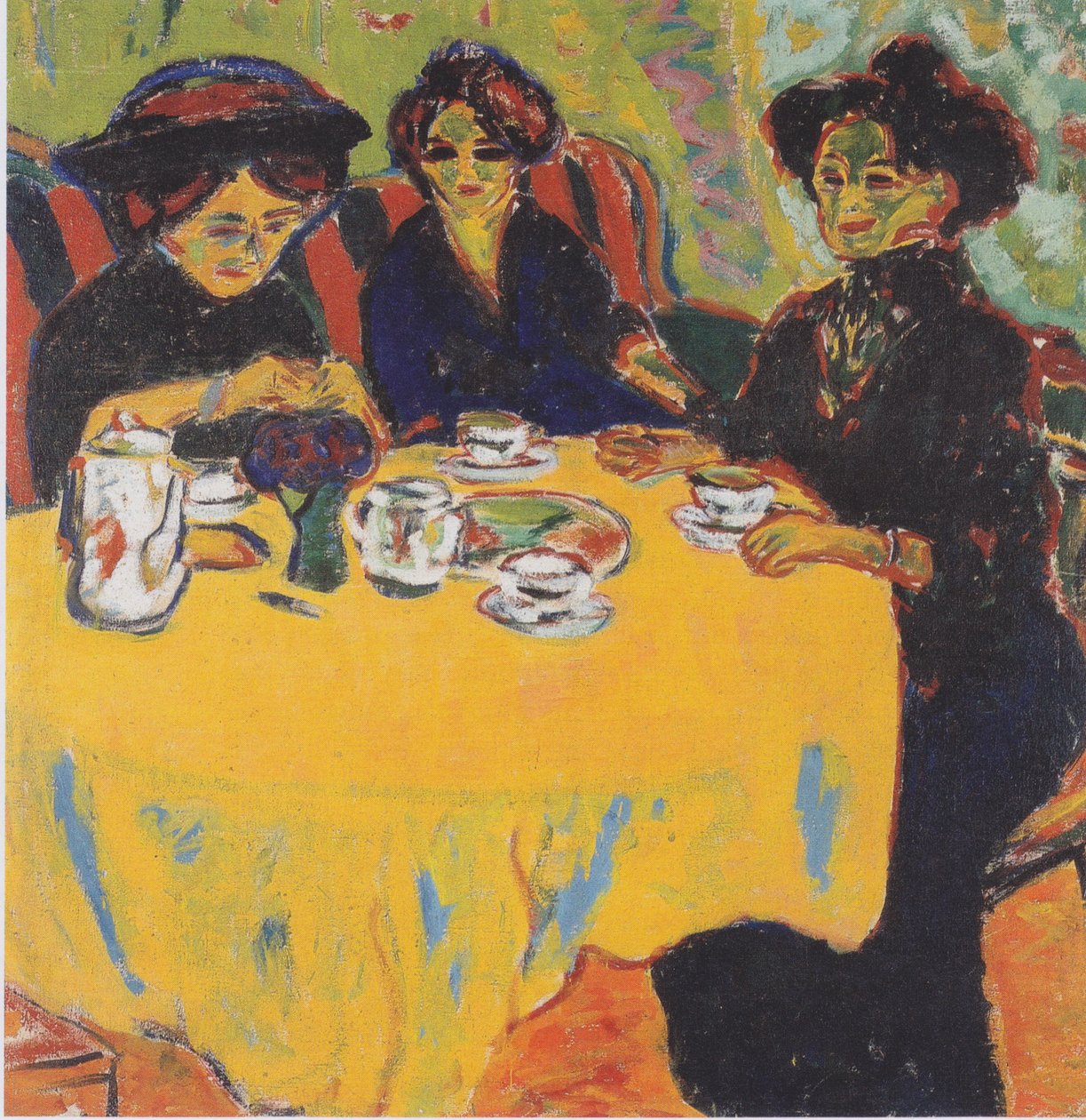 Kaffebord af Ernst Ludwig Kirchner