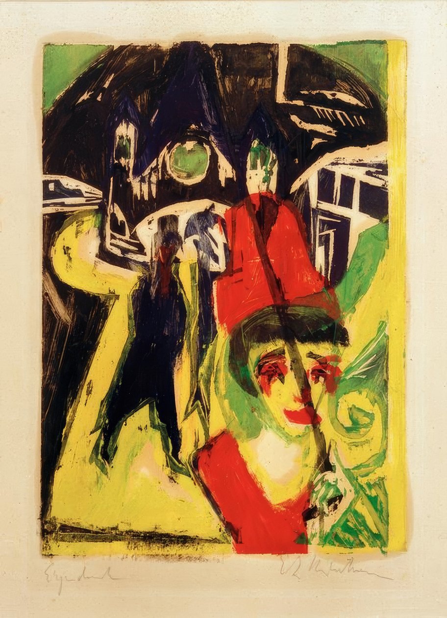 Cocotte på gaden af Ernst Ludwig Kirchner