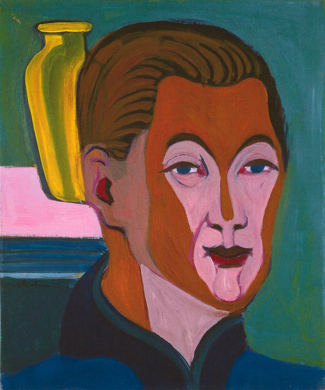 Malers hoved af Ernst Ludwig Kirchner