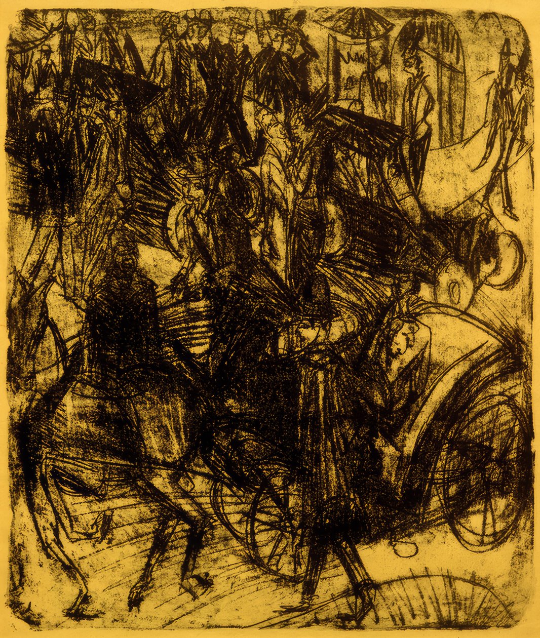 Leipziger Strasse, vejkryds af Ernst Ludwig Kirchner
