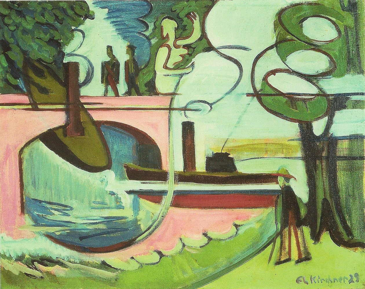 Lützow-banken om morgenen af Ernst Ludwig Kirchner