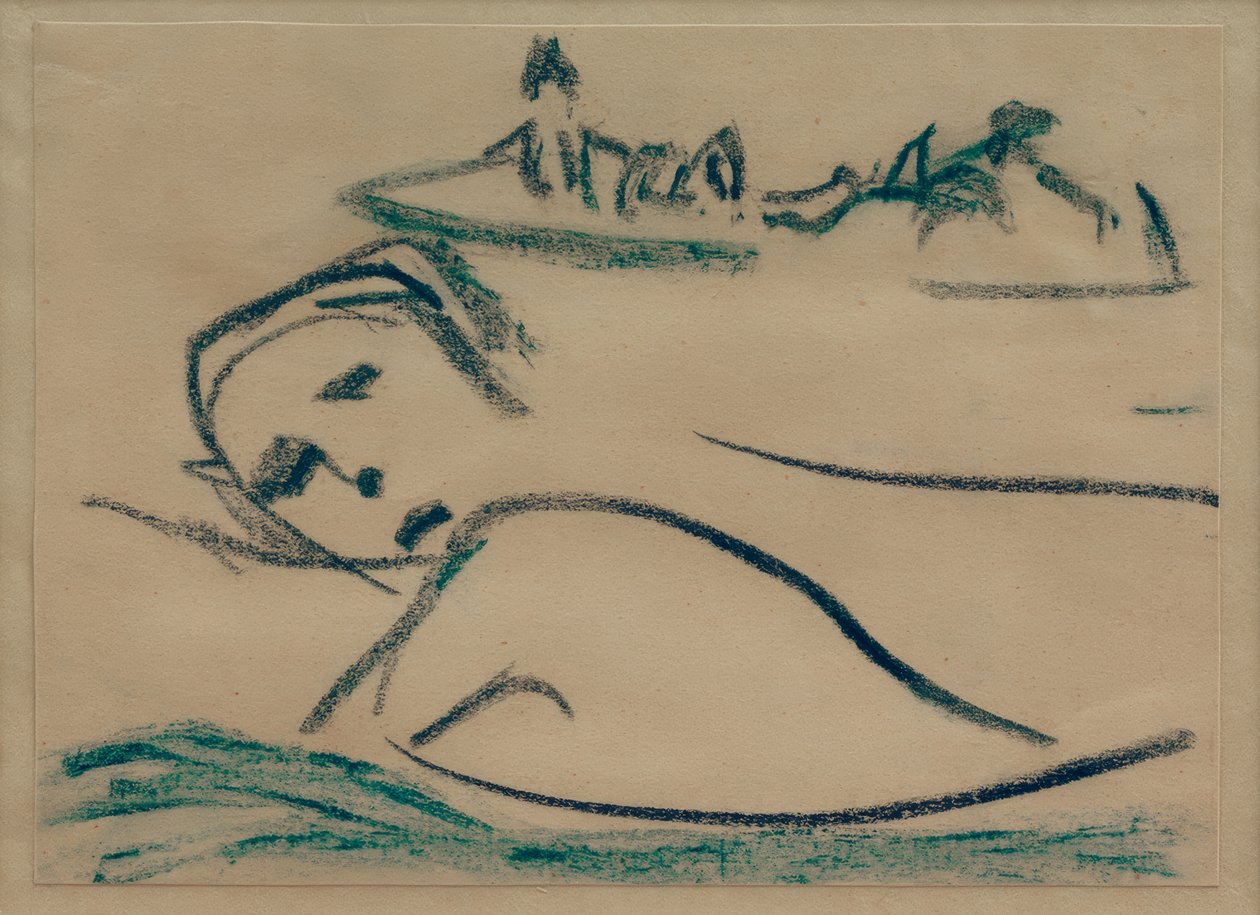 Uden titel (pige, svømning) af Ernst Ludwig Kirchner