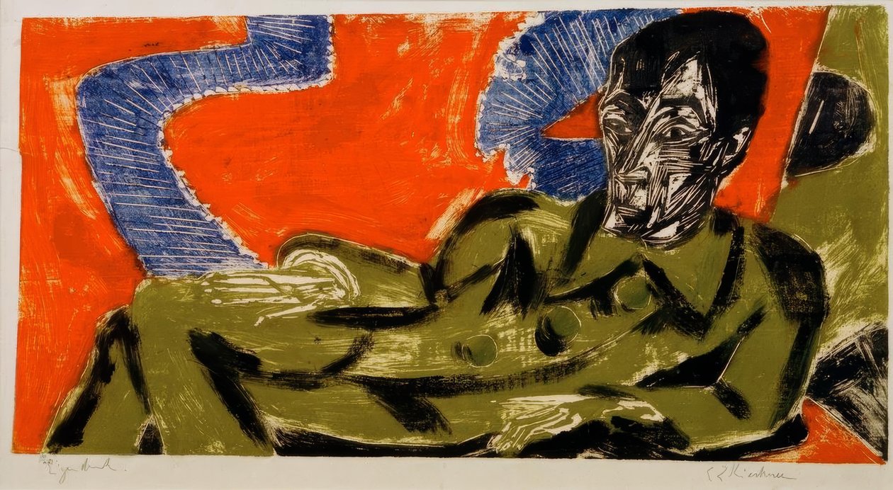 Portræt Otto Mueller af Ernst Ludwig Kirchner