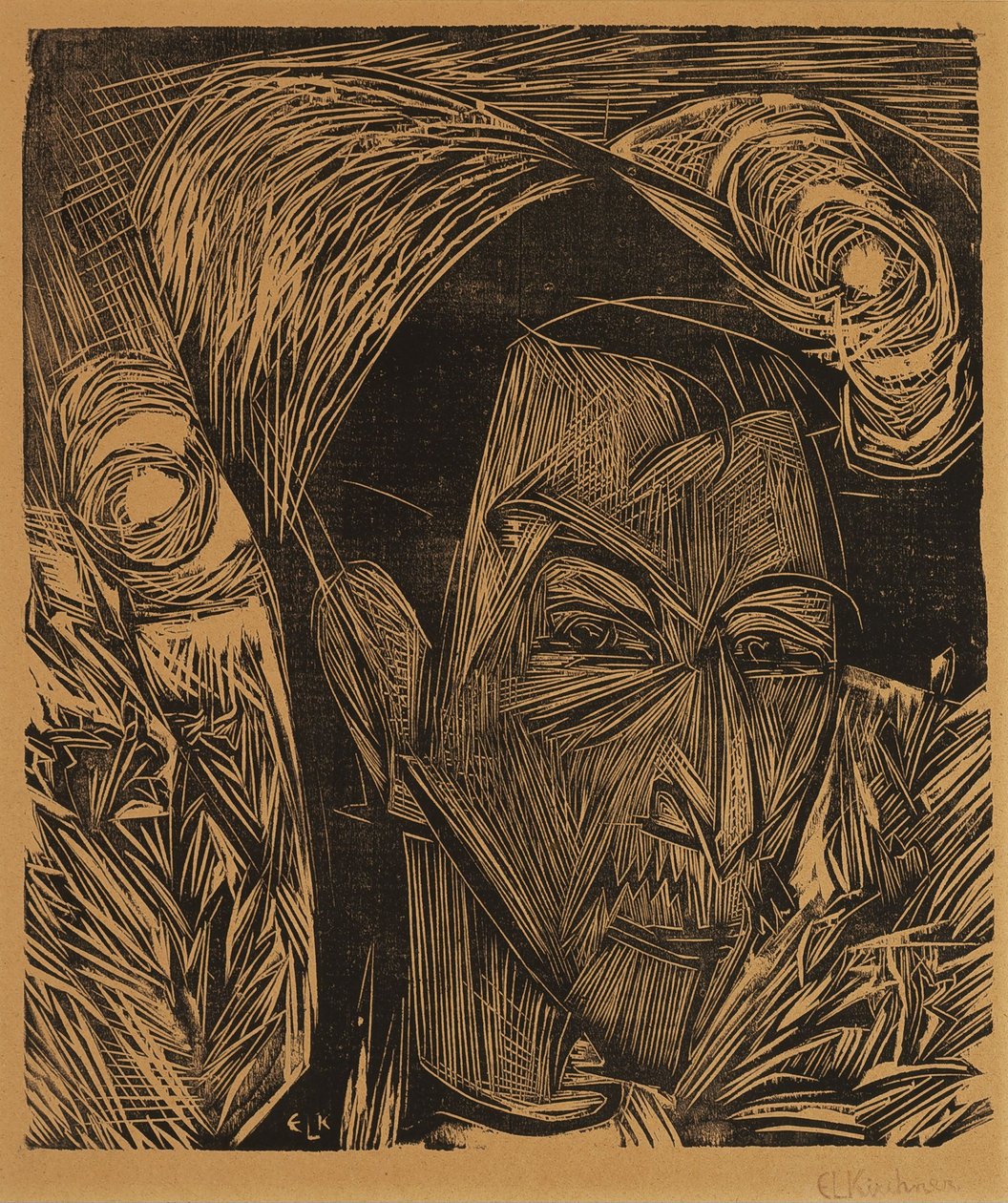 Portræt af David Müller af Ernst Ludwig Kirchner