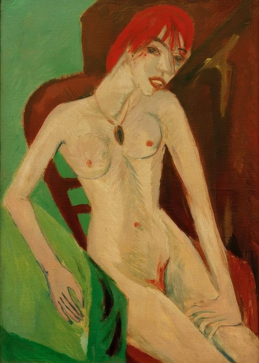 rødhåret af Ernst Ludwig Kirchner