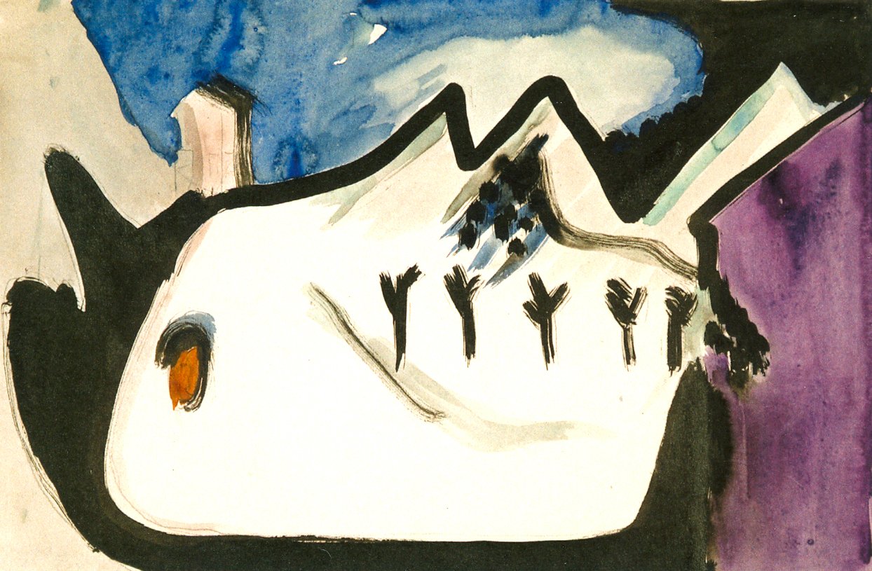 Sne landskab af Ernst Ludwig Kirchner