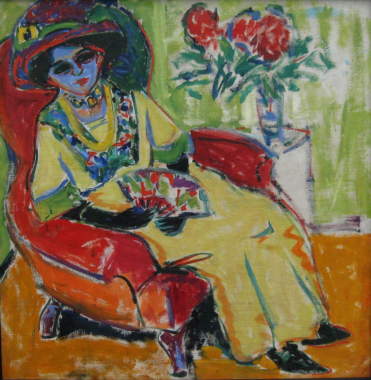 Siddende dame af Ernst Ludwig Kirchner