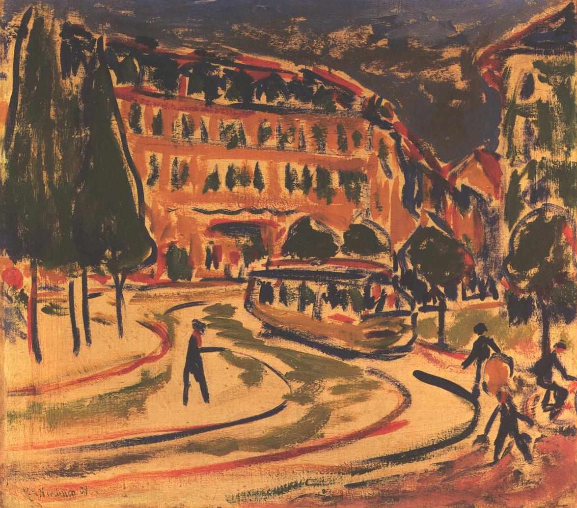 Sporvej i Dresden af Ernst Ludwig Kirchner