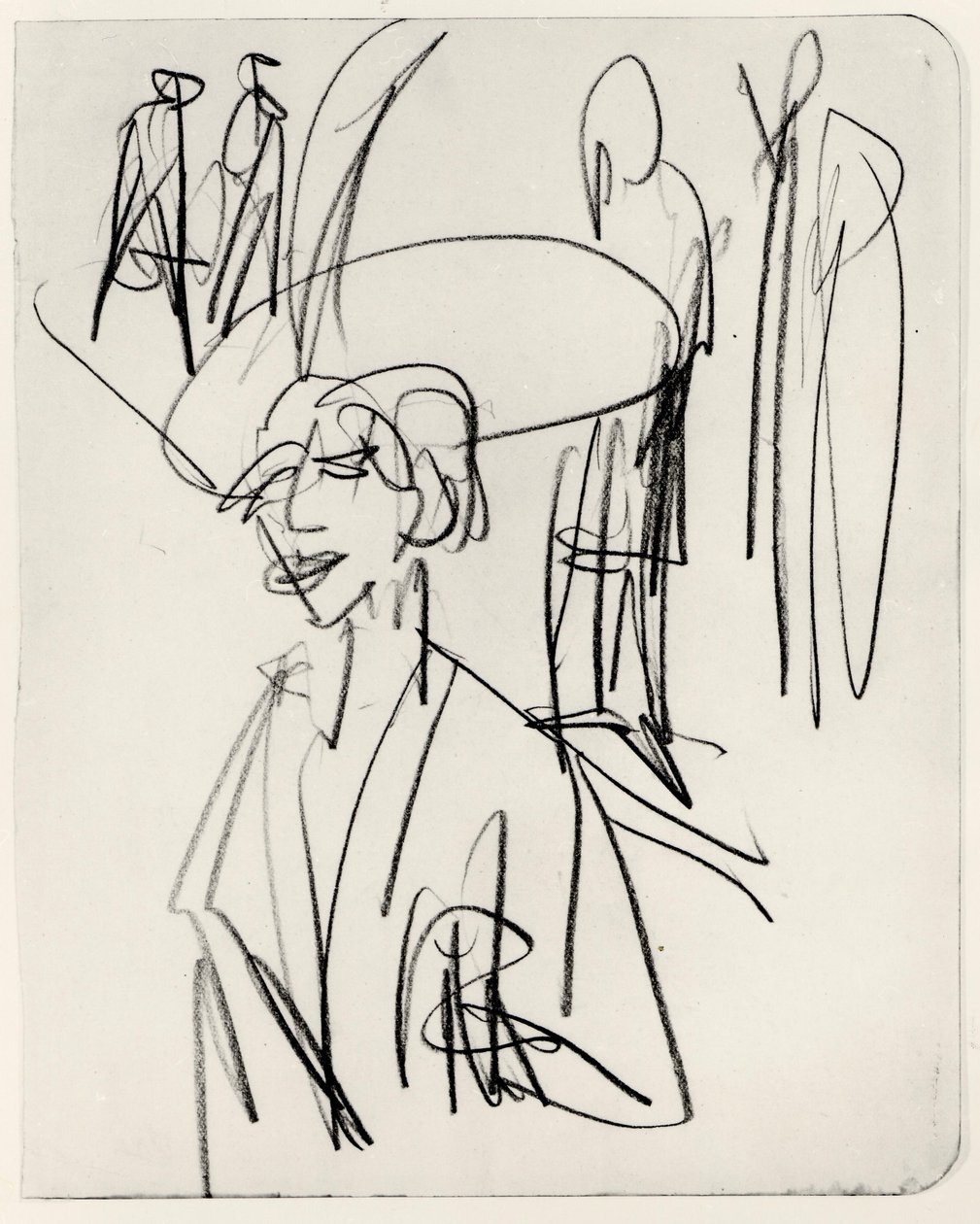Undersøgelse af den røde cocotte af Ernst Ludwig Kirchner