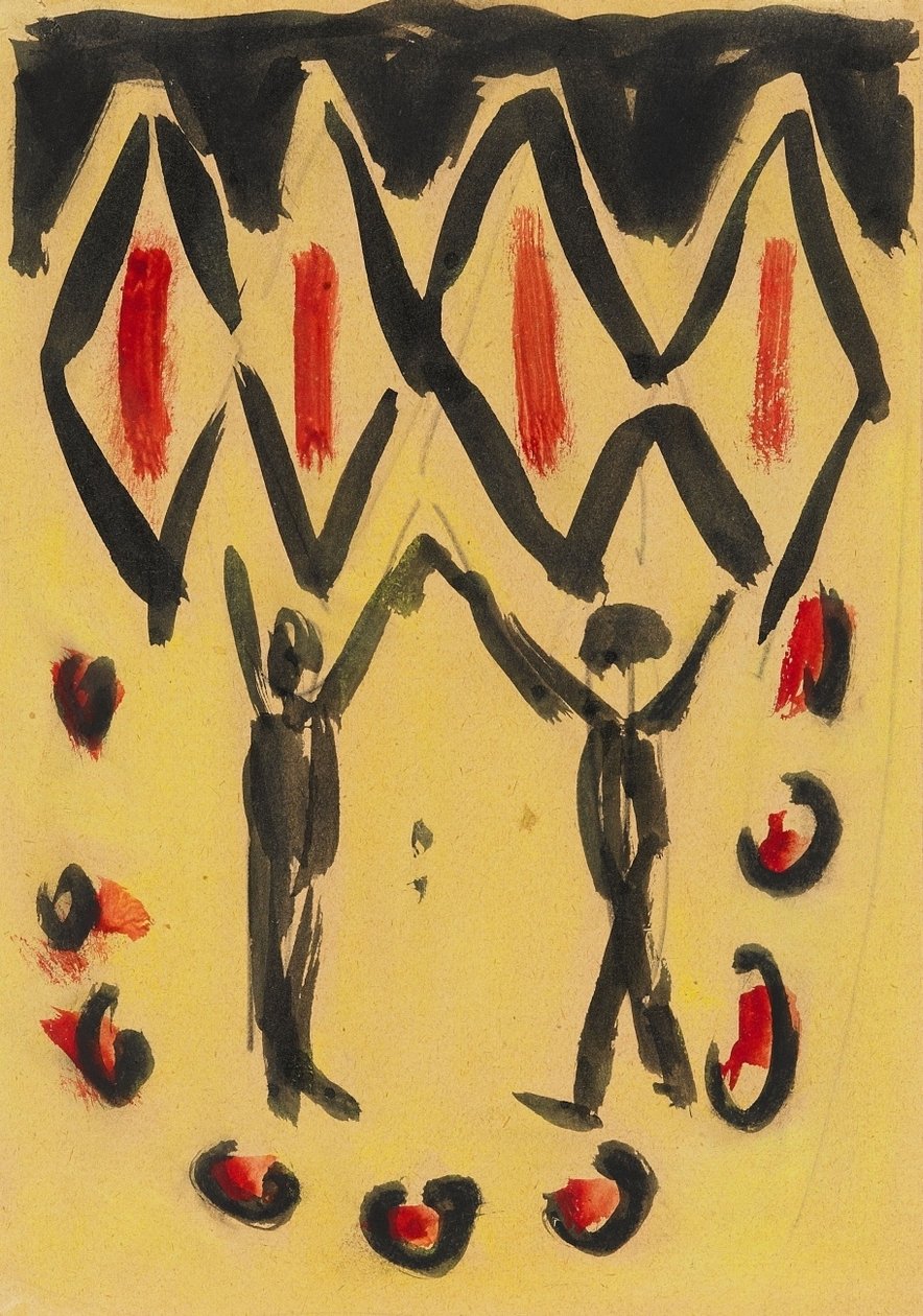 Dansende par af Ernst Ludwig Kirchner