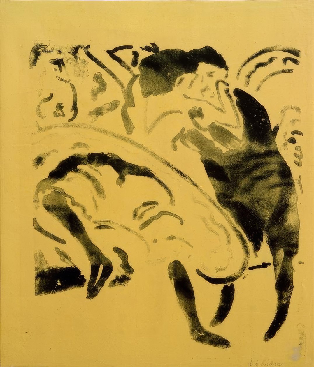 Dansende par af Ernst Ludwig Kirchner