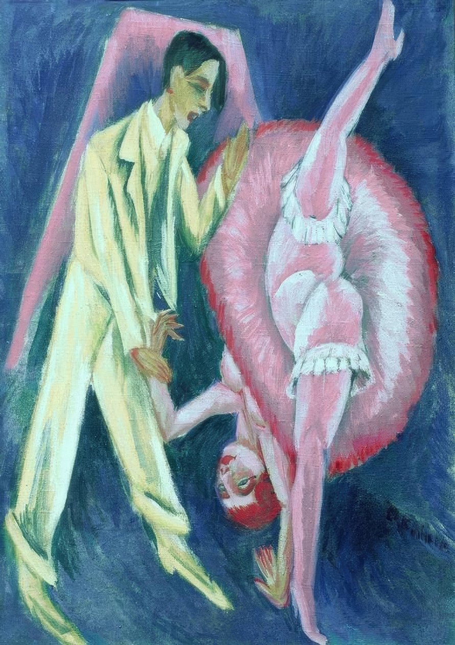 Dansende par af Ernst Ludwig Kirchner