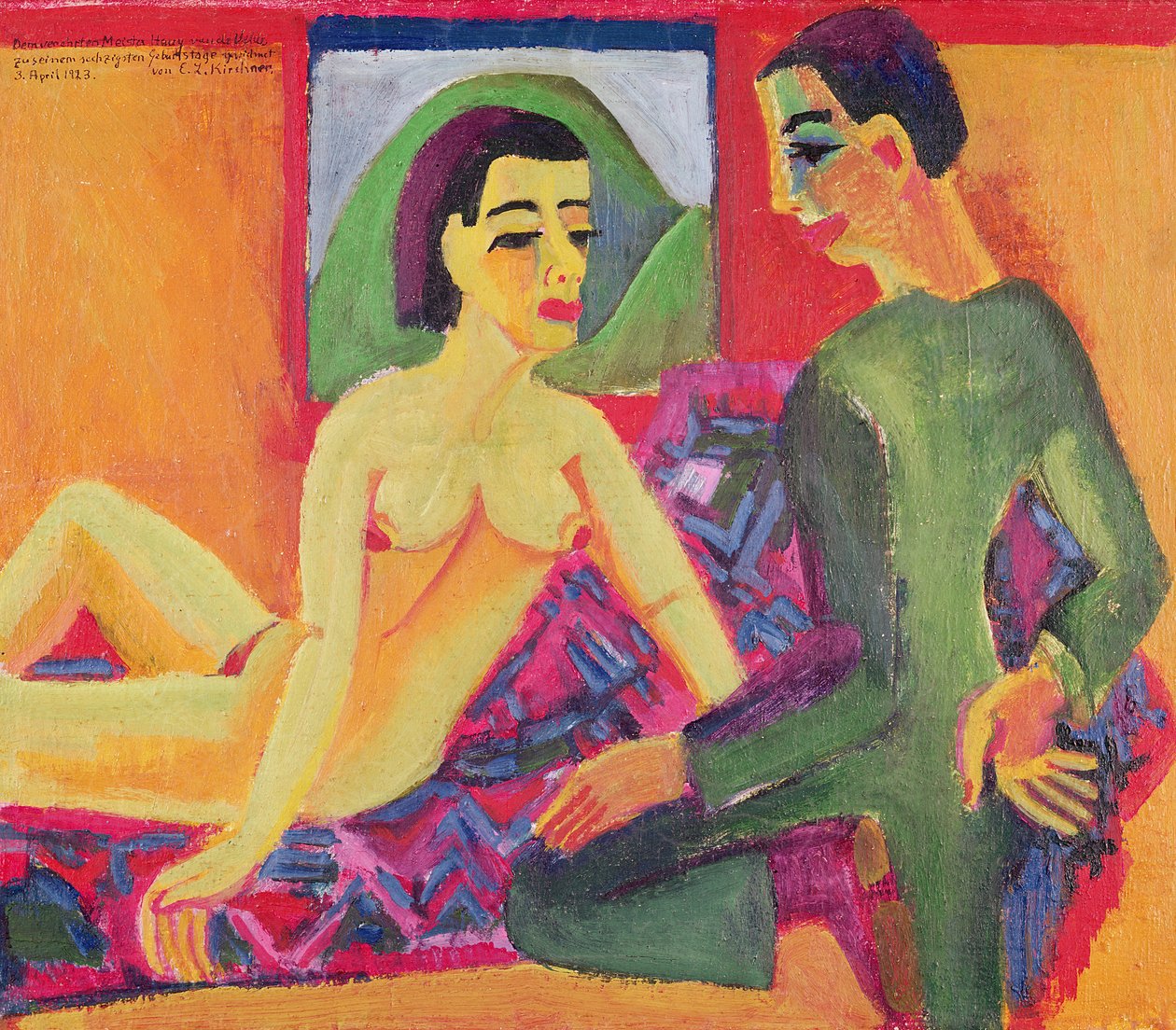 Parret, 1923 af Ernst Ludwig Kirchner