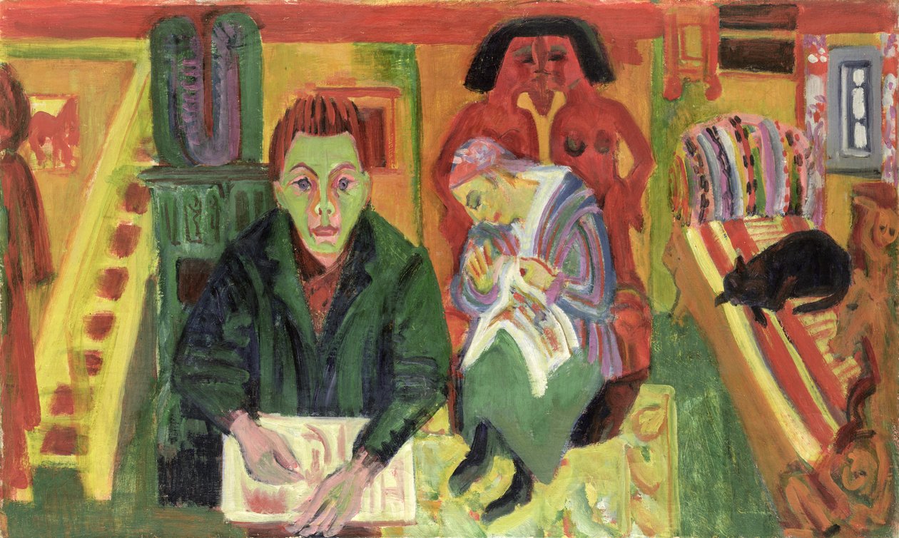 Stuen, 1920 af Ernst Ludwig Kirchner