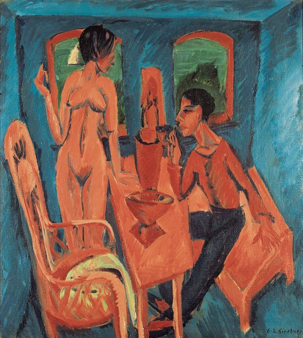 Tower Room, Fehmarn af Ernst Ludwig Kirchner