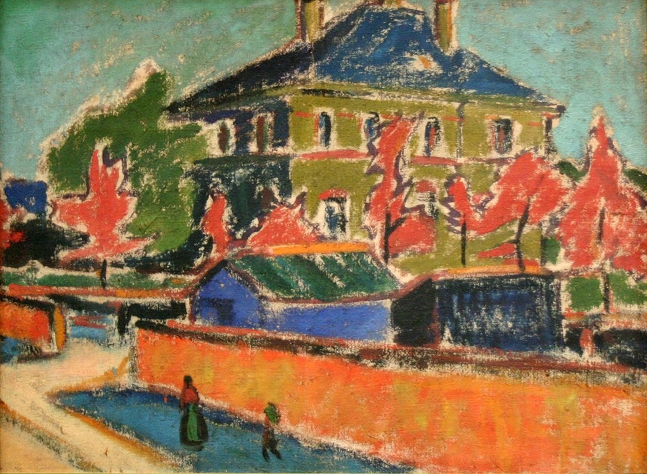 Villa i Dresden af Ernst Ludwig Kirchner