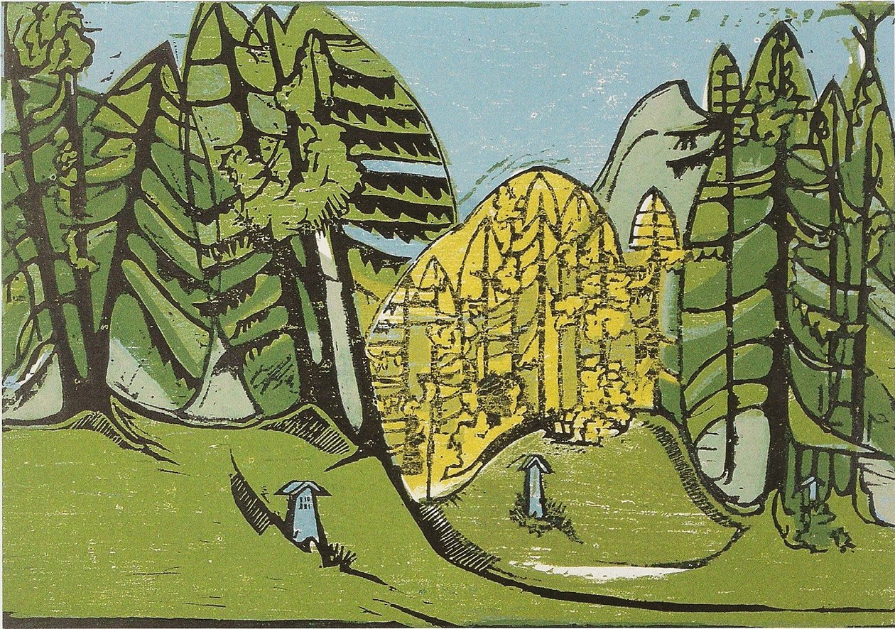 Skov kirkegård af Ernst Ludwig Kirchner