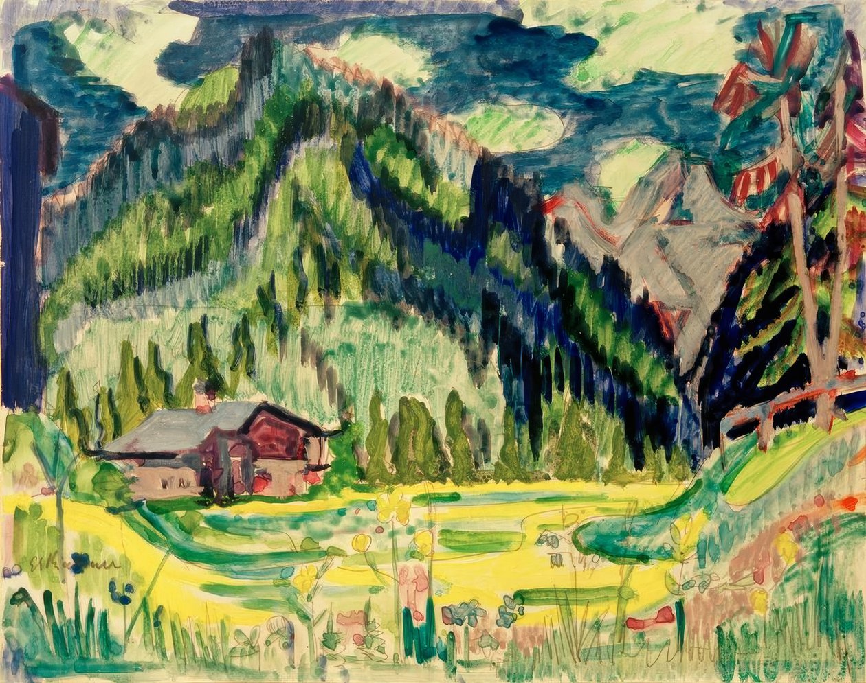 Wildboden af Ernst Ludwig Kirchner