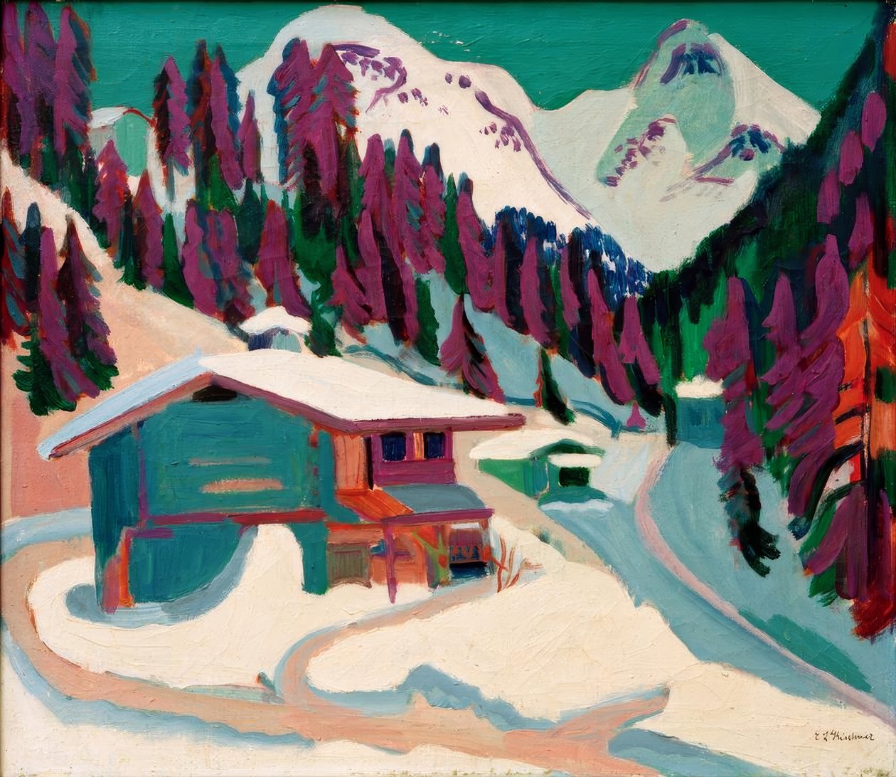 Vild grund i sneen af Ernst Ludwig Kirchner