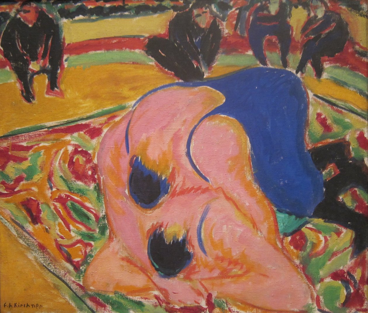 Brydere i et cirkus af Ernst Ludwig Kirchner
