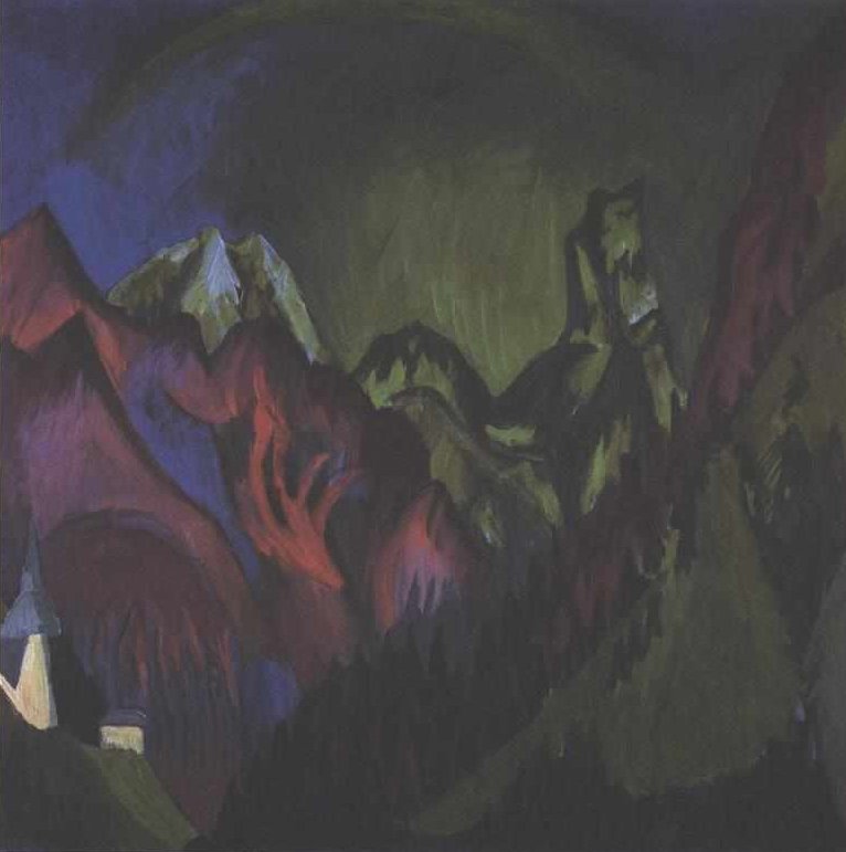 Zügen-kløften nær Monstein af Ernst Ludwig Kirchner