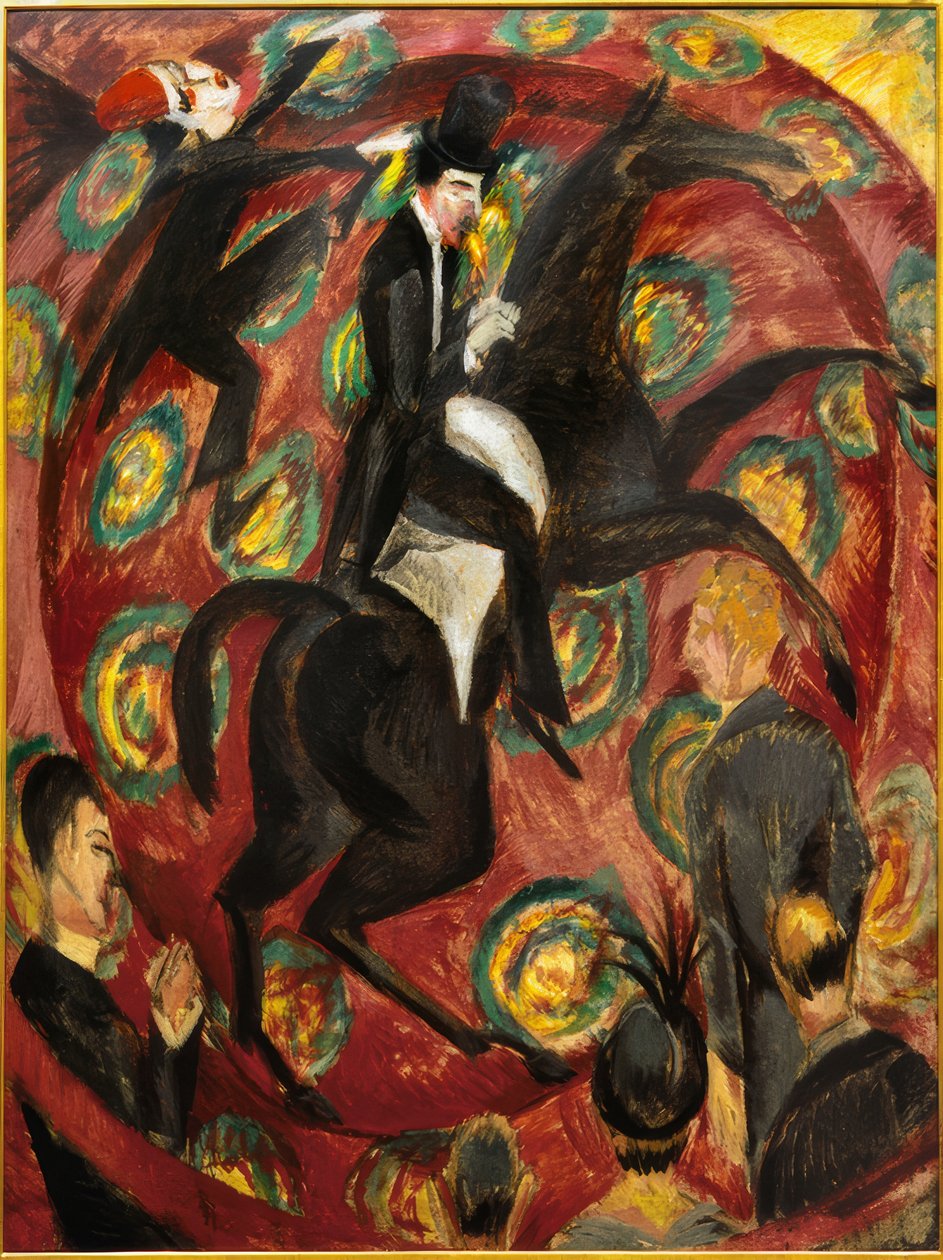 Cirkusrytter af Ernst Ludwig Kirchner