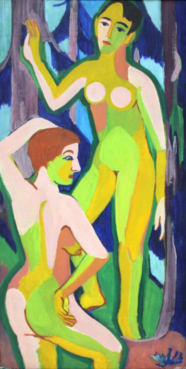 To handlinger i skoven af Ernst Ludwig Kirchner