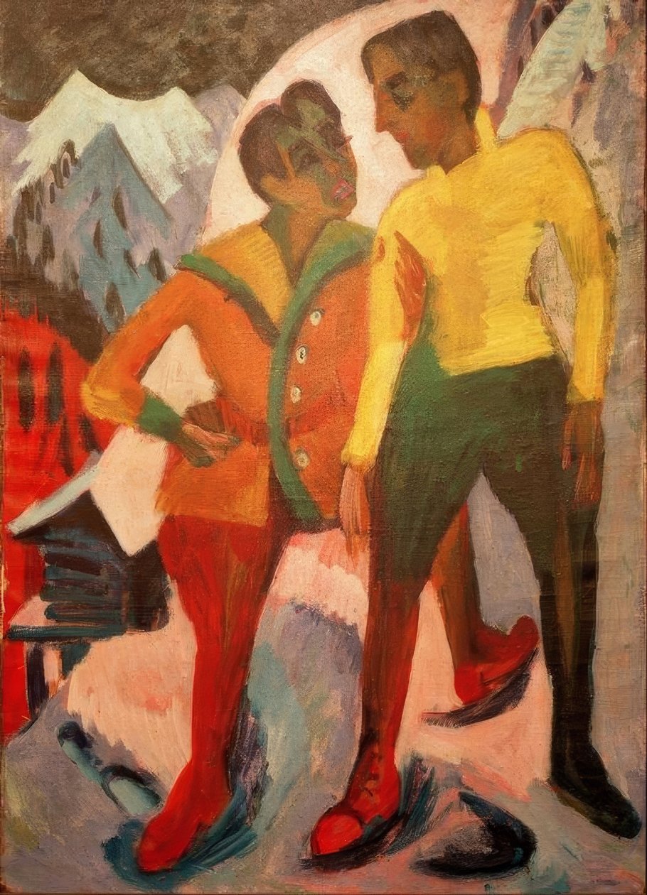 To brødre Mardersteig af Ernst Ludwig Kirchner