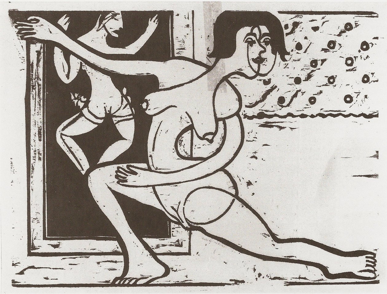 Praktiserende danser af Ernst Ludwig Kirchner