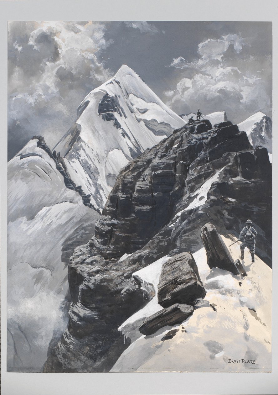 Ernst Platz, Schollhornplatte, Watzmann Ostwand af Ernst Platz