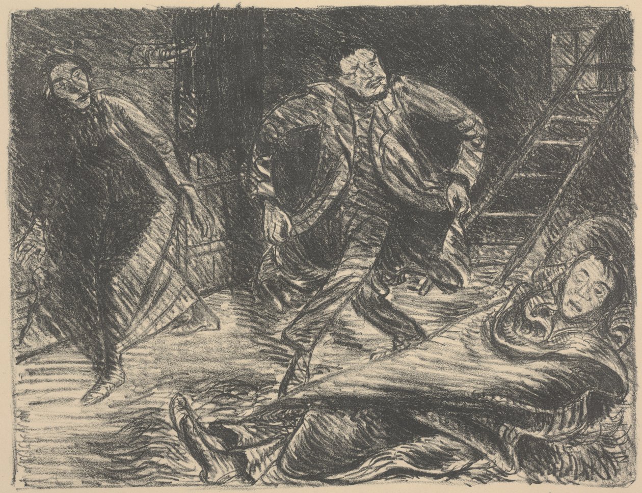 Desperate Dance, illustration til stykket "Der Arme Vetter (The Poor Cousin)" af Ernst Barlach