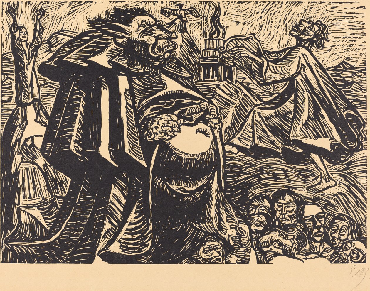 God Belly, 1921. af Ernst Barlach