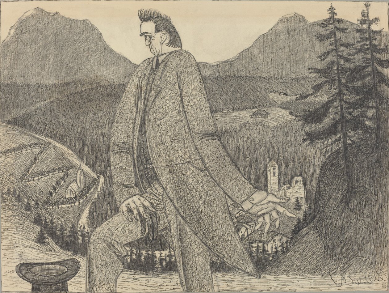 Højdernes mand, 1906. af Ernst Barlach