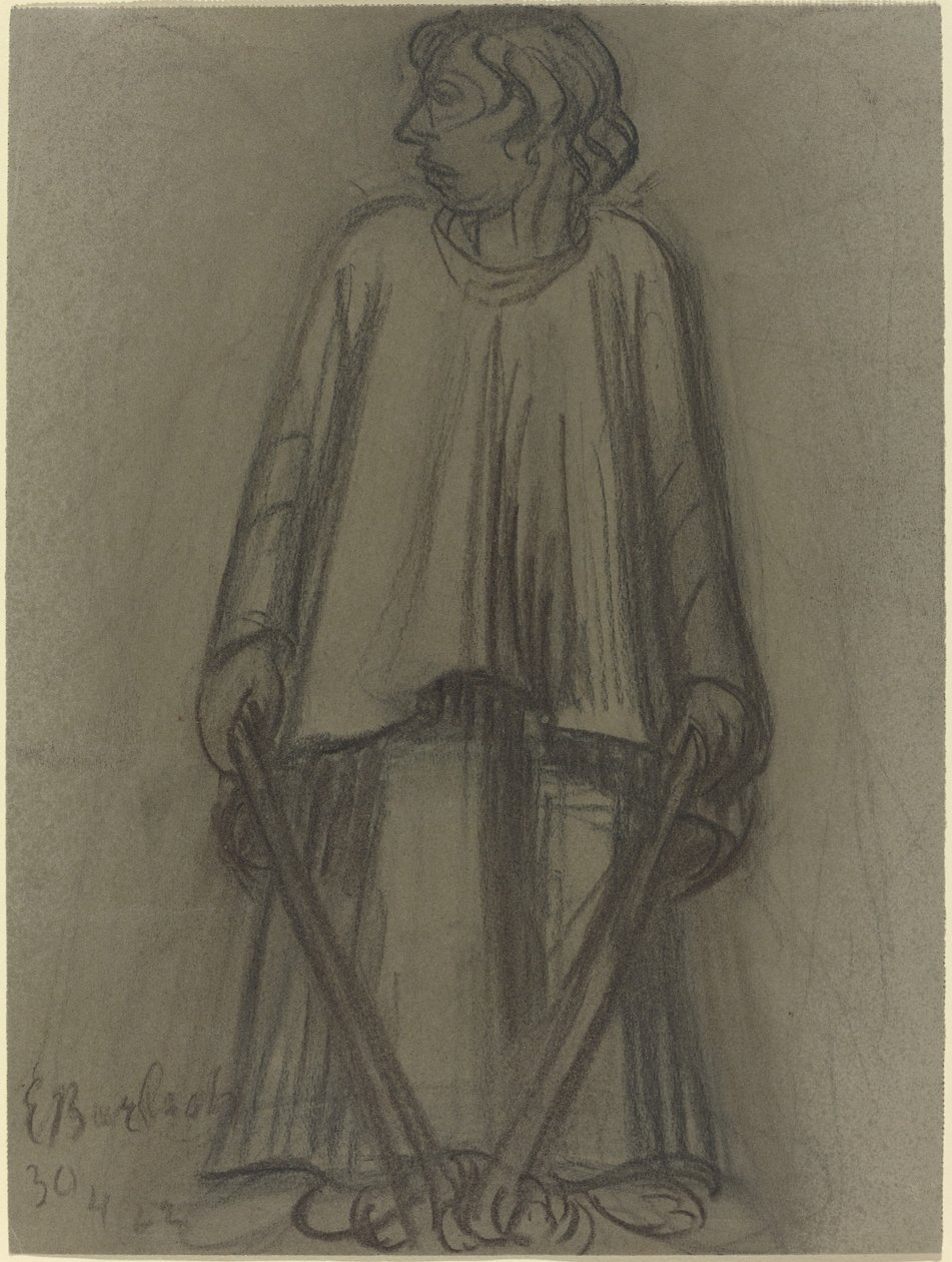 Stående figur med slukkede fakler af Ernst Barlach