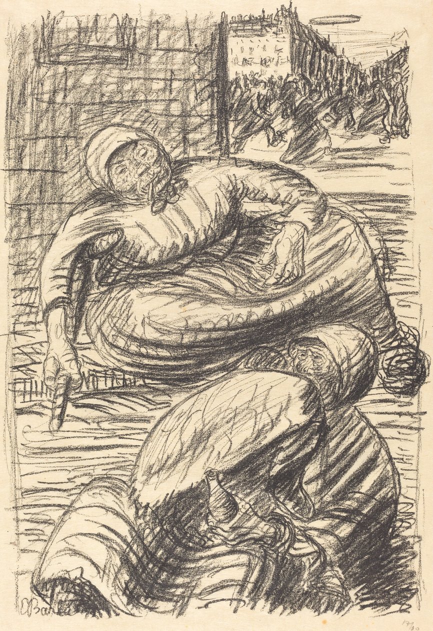 Gade i Warszawa af Ernst Barlach