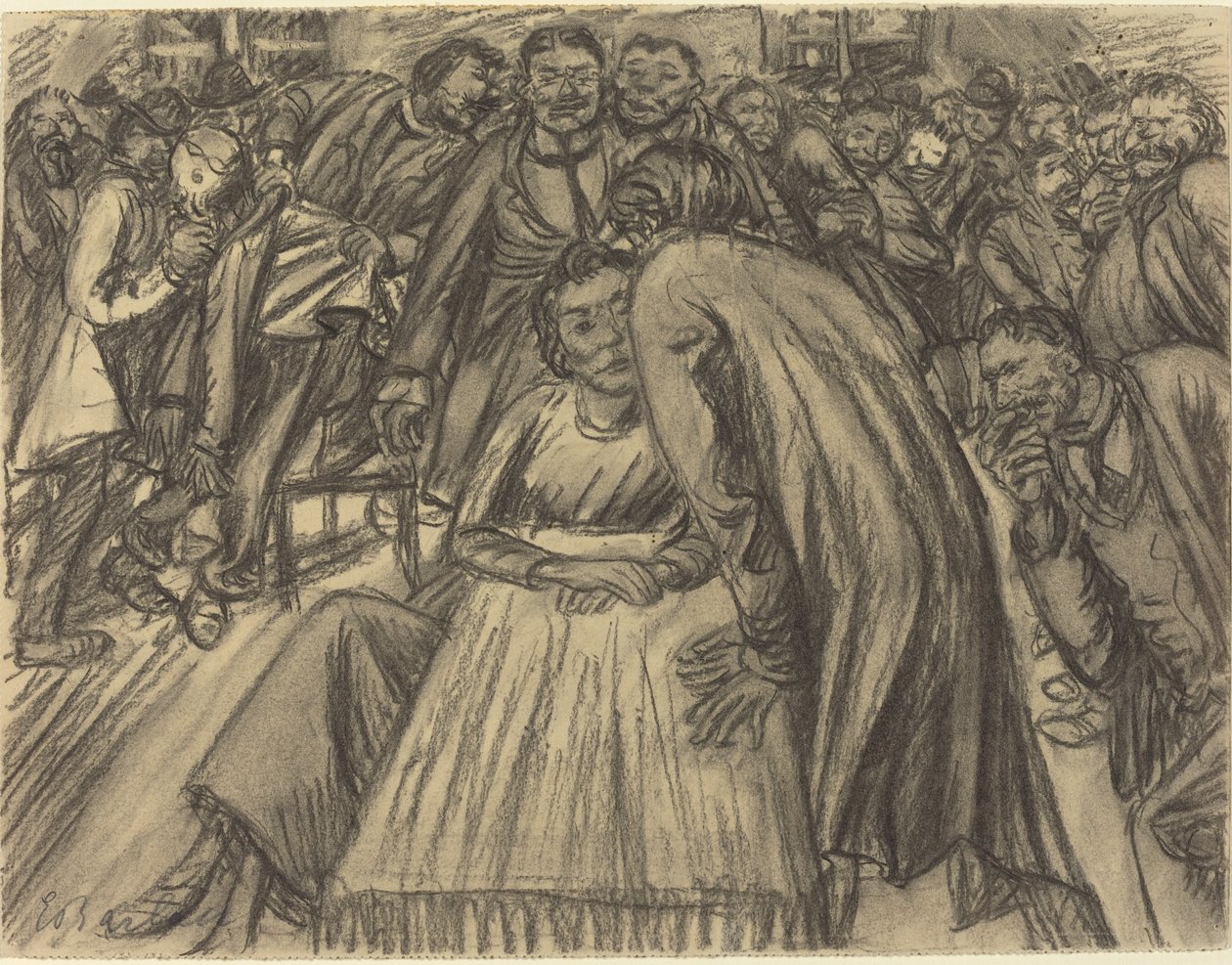 Parret i mængden af Ernst Barlach