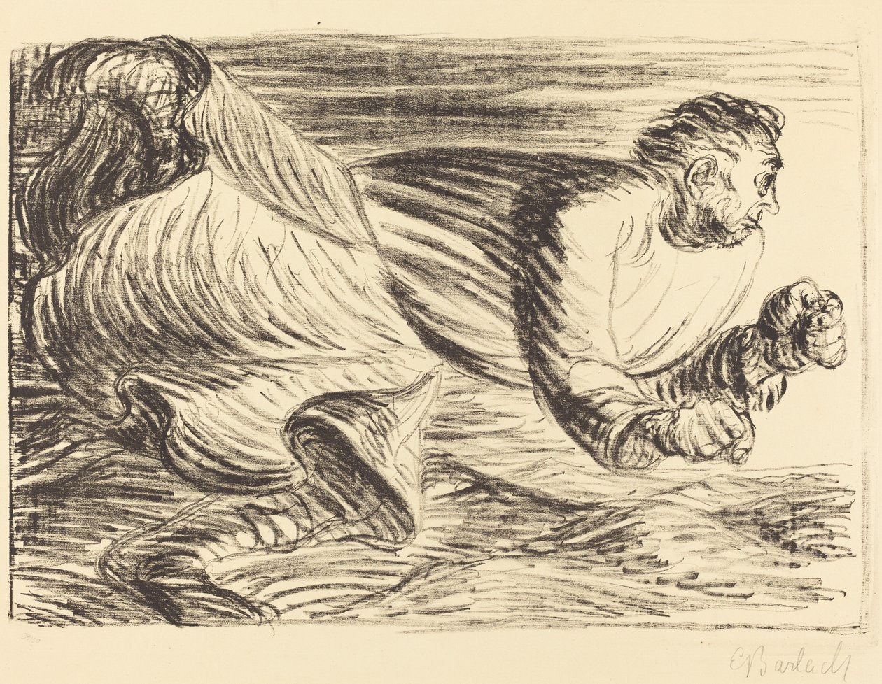 Den rasende barbar af Ernst Barlach