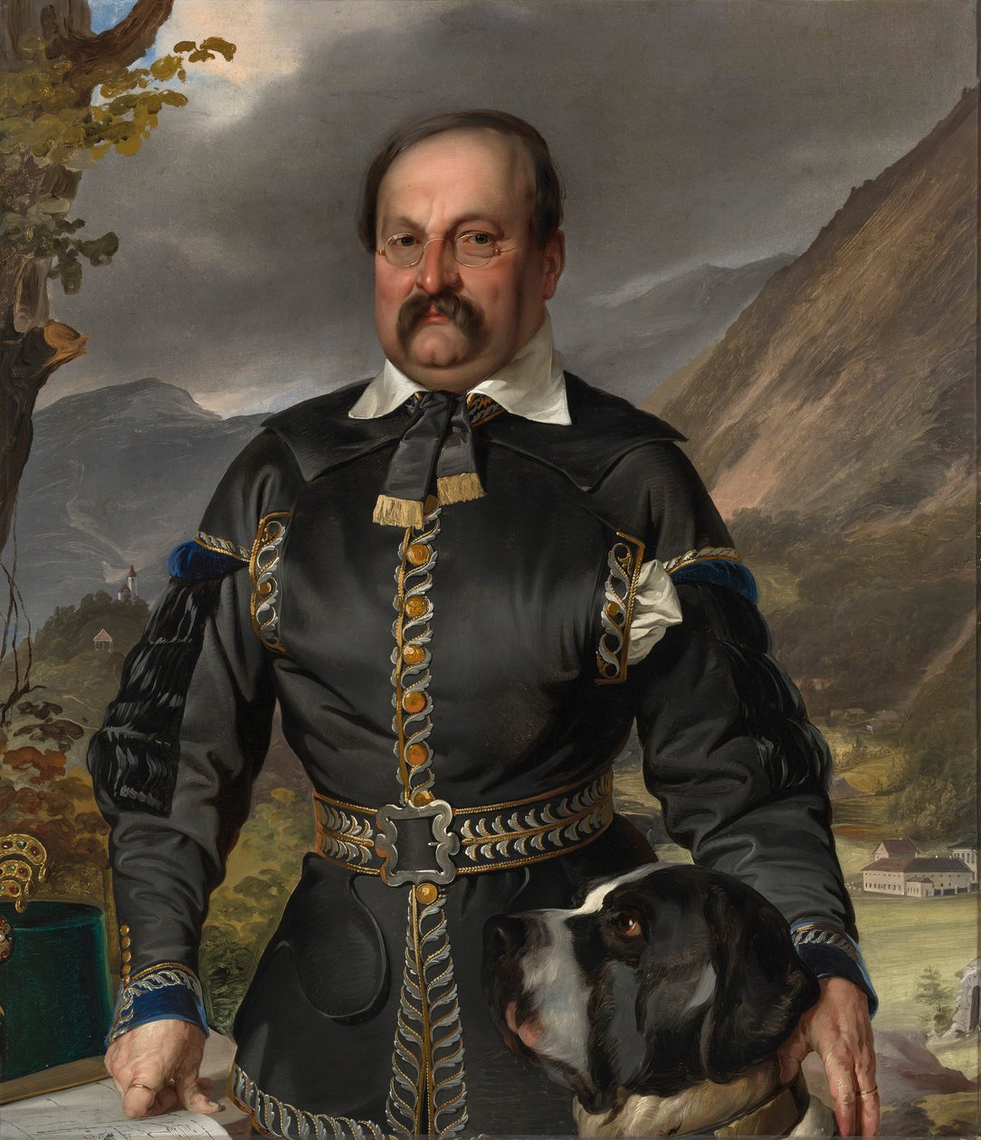 Tysk: Franz Anton Ritter von Jakomini i minearbejderuniform af Ernst Christian Moser