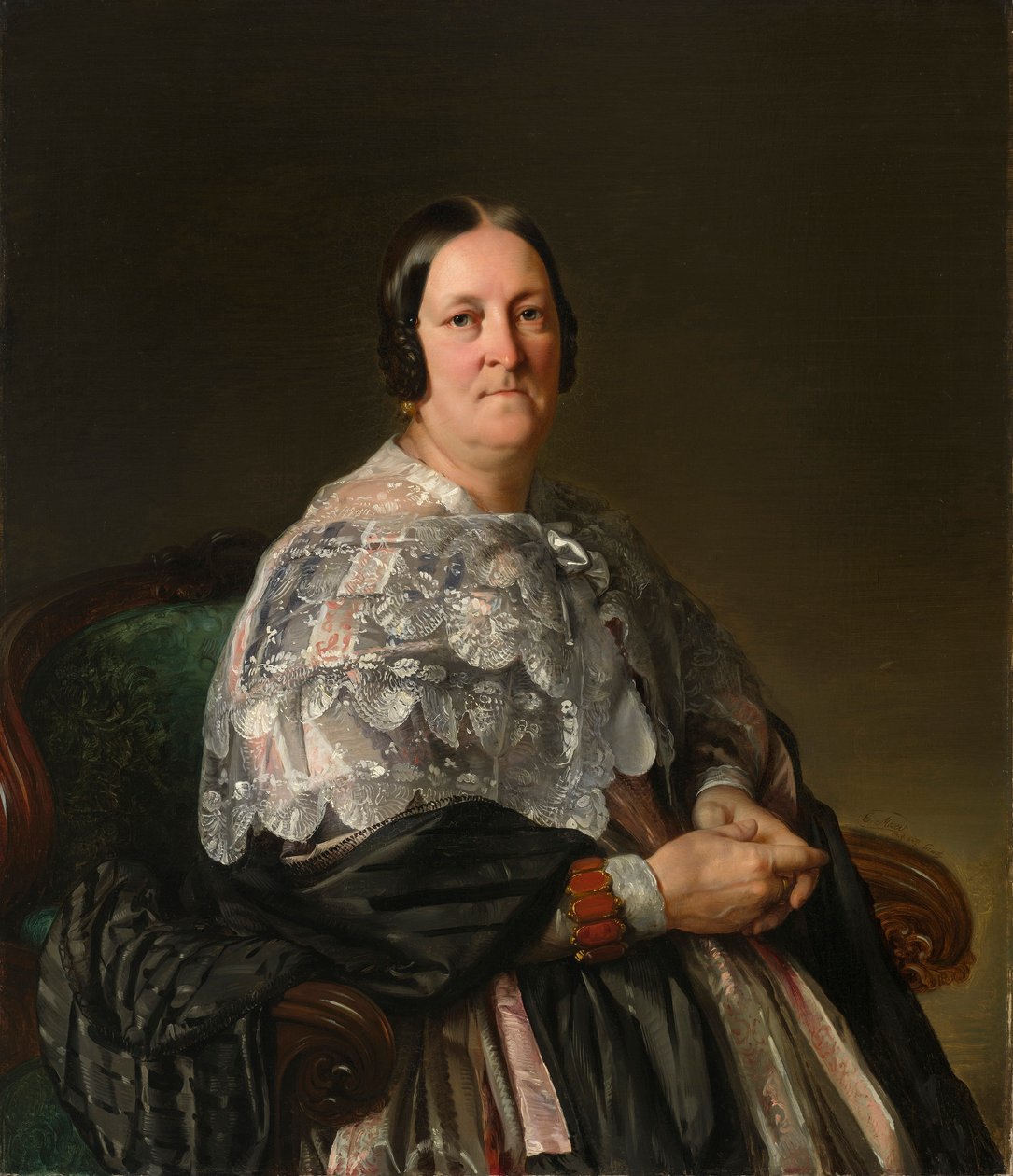 Portræt af Maria Theresia Freiin von Jakomini af Ernst Christian Moser
