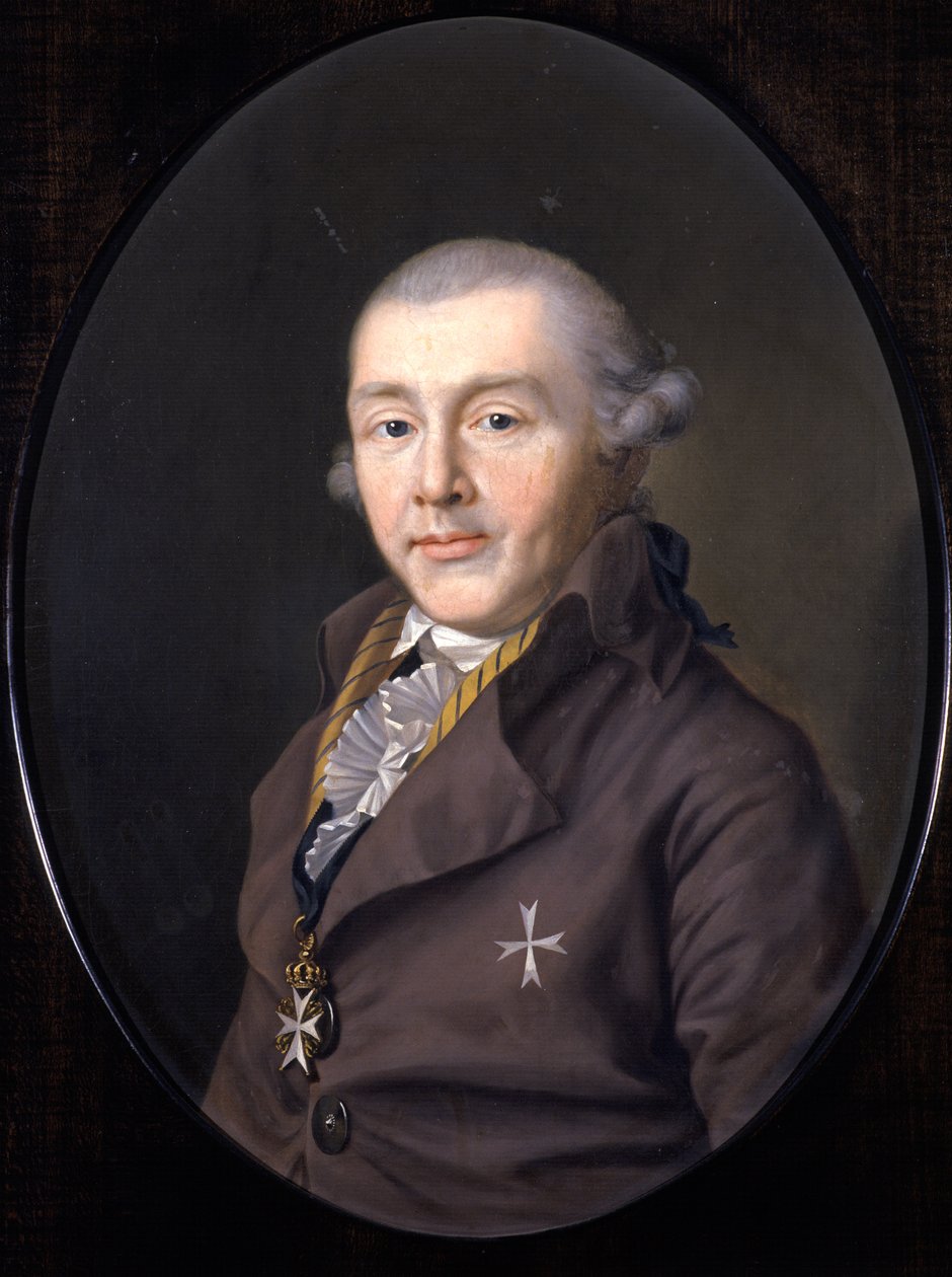Portræt af Prins August af Sachsen-Gotha-Altenburg, 1795 af Ernst Christian Specht