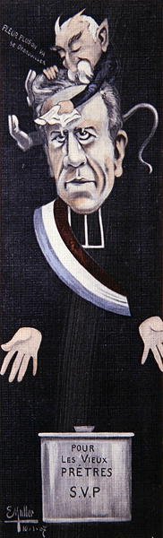 Abbe Lemire modtager trøst fra Georges Clemenceau af Ernst Emmanuel Muller