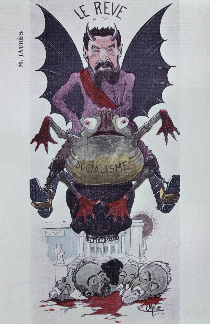 Drømmen om M. Jaures, 1906 af Ernst Emmanuel Muller