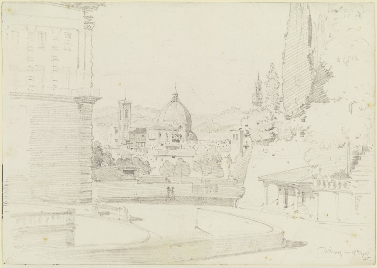 Firenze set fra Giardino di Boboli af Ernst Fries
