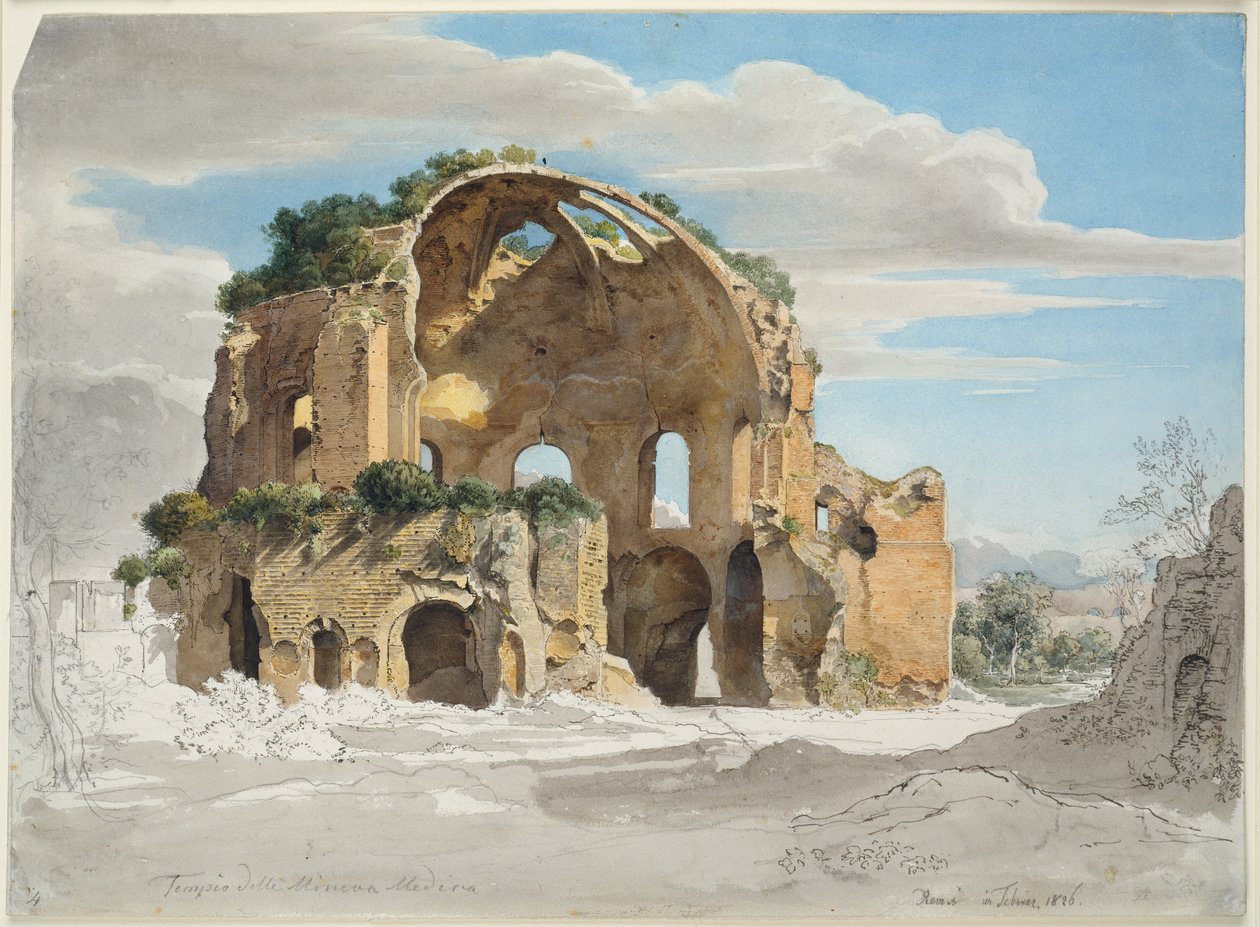 Minerva Medicas tempel i Rom af Ernst Fries