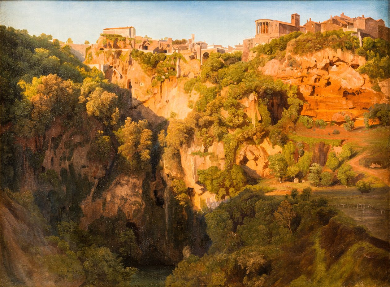 Vandfaldene i Tivoli med Ponte Lupo, Vesta-templet og Sibyl-templet
Vandfaldene i Tivoli med Ponte Lupo, Vesta-templet og Sibyl-templet af Ernst Fries