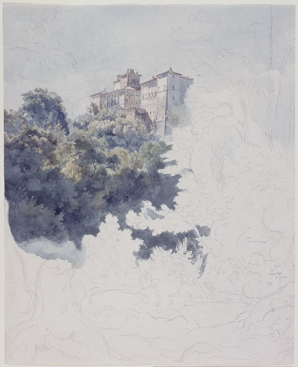 Villa Chigi nær Ariccia af Ernst Fries