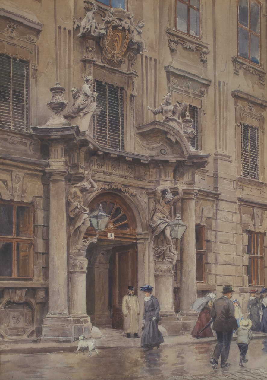 Das Portal des Palais Kinsky af Ernst Graner