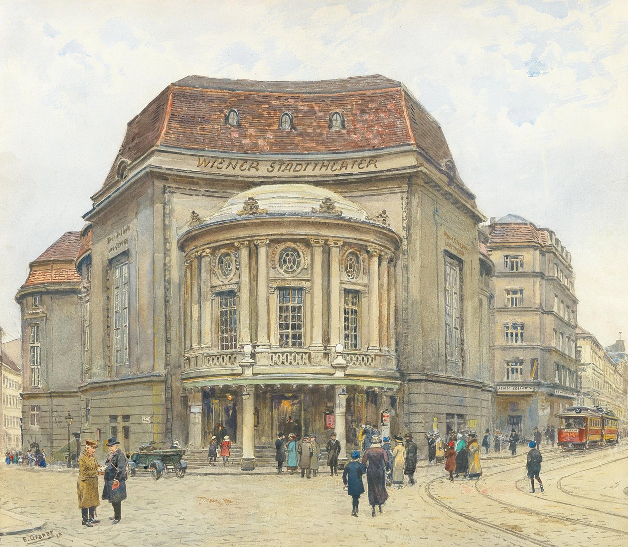 Wien byteater, 1924. af Ernst Graner