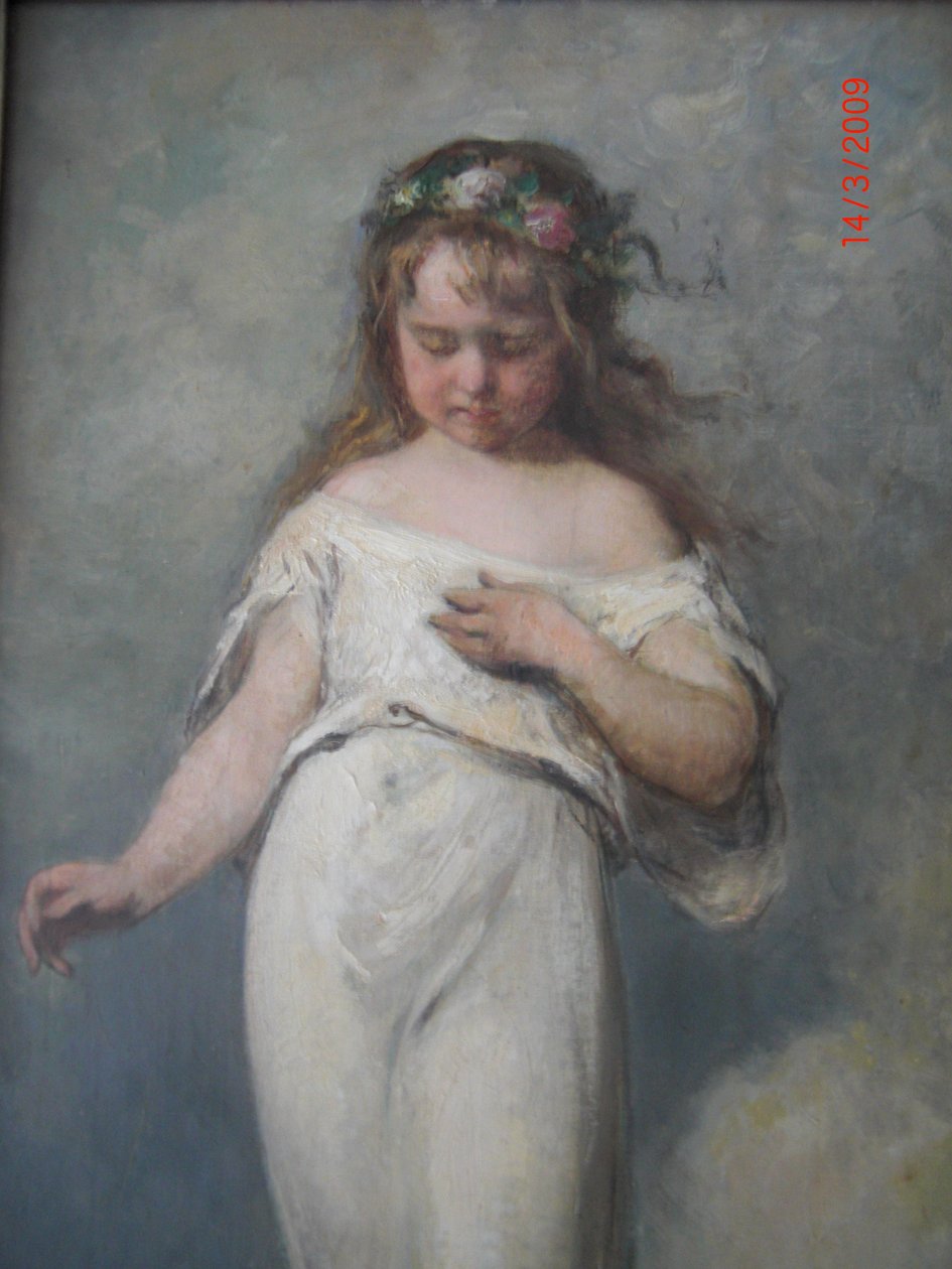Elisabeth (1871-1879), kunstnerens næstældste datter af Ernst Hildebrand